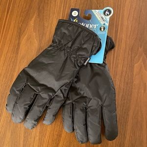 Isotoner Men’ Large Winter Gloves in Black